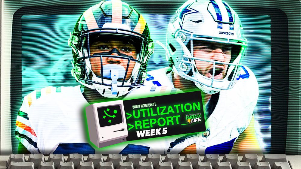 The Utilization Report. Everything You Need For Fantasy Football In Week 5.