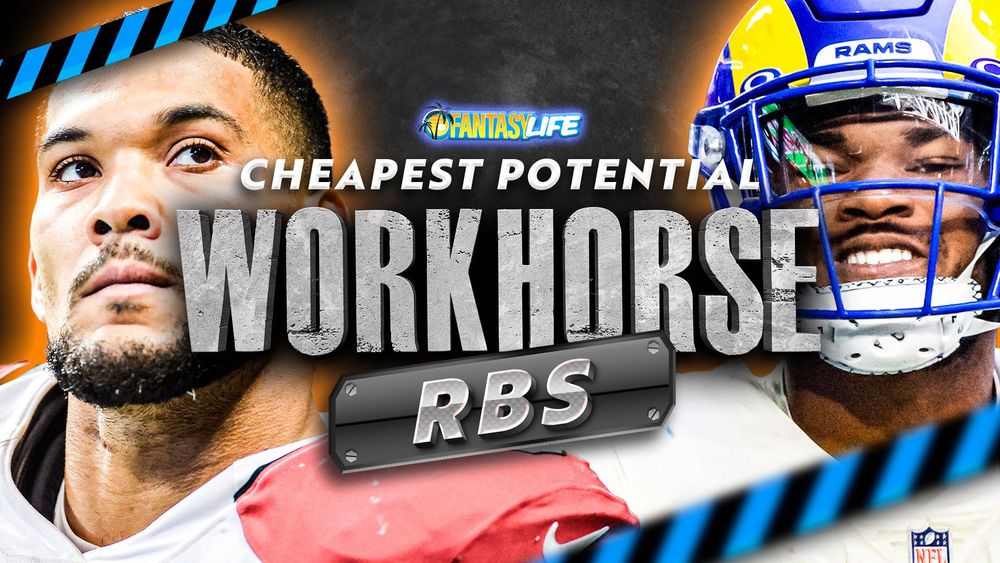 2023 Fantasy Draft Strategy. Cheapest Potential Workhorse RBs.